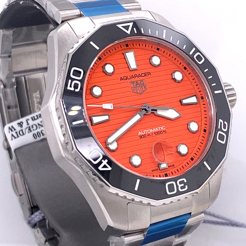 TAG HEUER AQUARACER PROFESSIONAL 300 ORANGE DIVER 43mm, WBP201F.BA0632