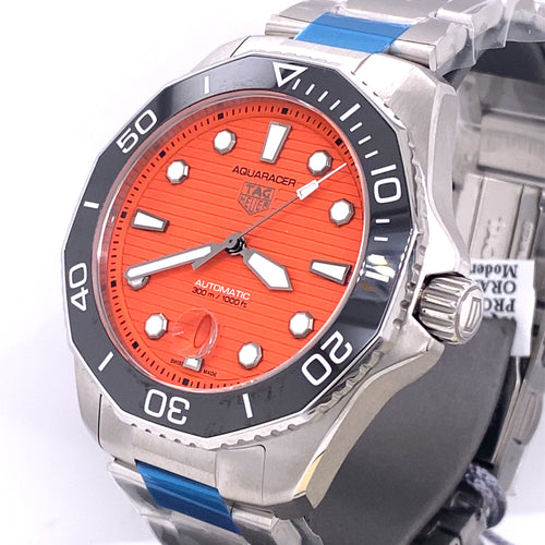 TAG HEUER AQUARACER PROFESSIONAL 300 ORANGE DIVER 43mm, WBP201F.BA0632