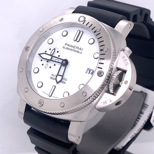 Panerai SUBMERSIBLE Bianco Automatic 42MM Watch PAM 1223