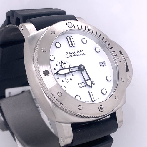 Panerai SUBMERSIBLE Bianco Automatic 42MM Watch PAM 1223