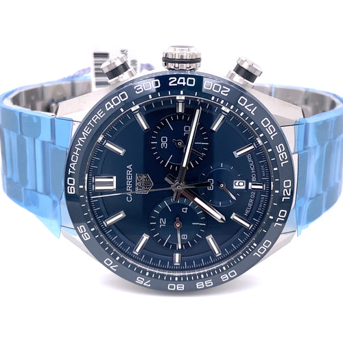 TAG HEUER Carrera Automatic Chronograph 44mm Watch, CBN2A1A.BA0643 - BLUE DIAL