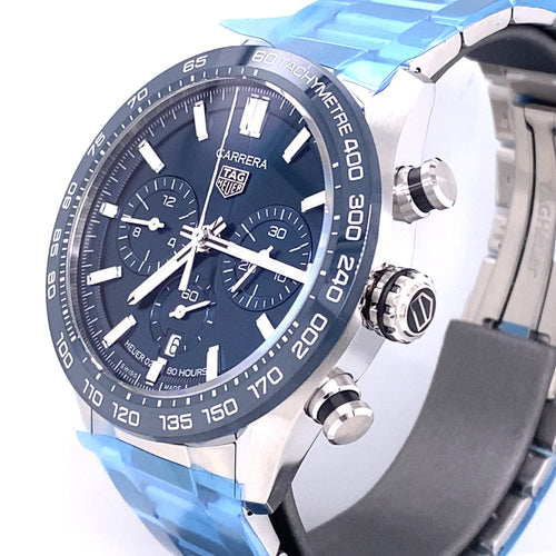 TAG HEUER Carrera Automatic Chronograph 44mm Watch, CBN2A1A.BA0643 - BLUE DIAL