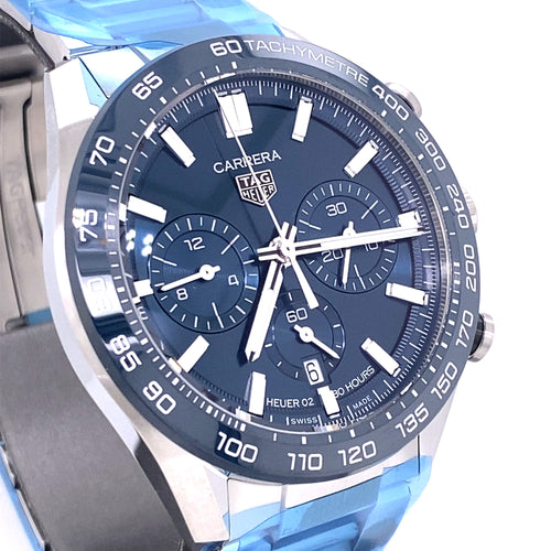 TAG HEUER Carrera Automatic Chronograph 44mm Watch, CBN2A1A.BA0643 - BLUE DIAL