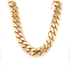 10k Yellow Gold Miami Cuban Link Chain Necklace, 403.4g