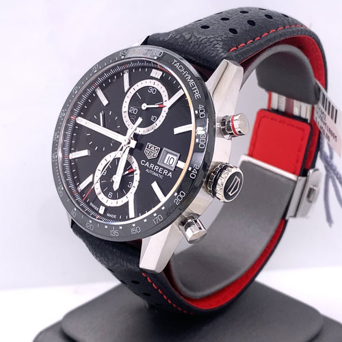 TAG HEUER Carrera AUTOMATIC CHRONOGRAPH 41MM WATCH, CBM2110.FC6454