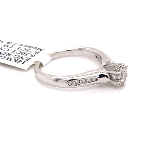 14k White Gold 0.75 CT Diamond Engagement Ring