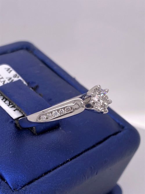 14k White Gold 0.75 CT Diamond Engagement Ring