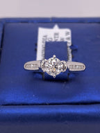 14k White Gold 0.75 CT Diamond Engagement Ring