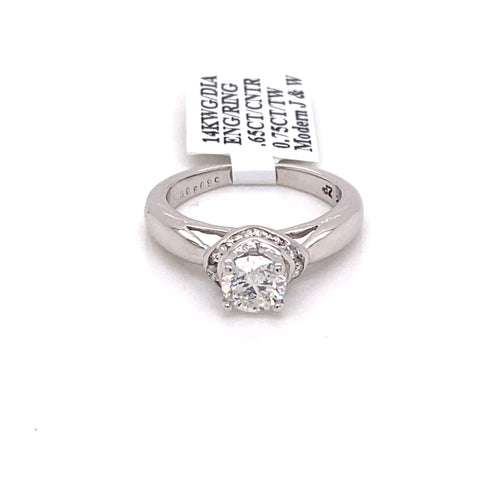 14k White Gold 0.75 CT Diamond Engagement Ring