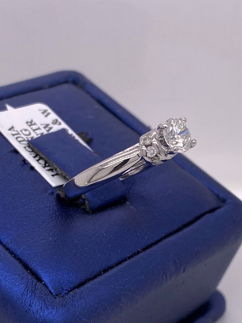 14k White Gold 0.75 CT Diamond Engagement Ring