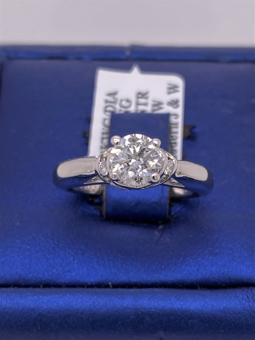 14k White Gold 0.75 CT Diamond Engagement Ring