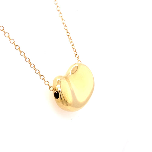 Tiffany & Co. 18k Yellow Gold Elsa Peretti Bean Necklace