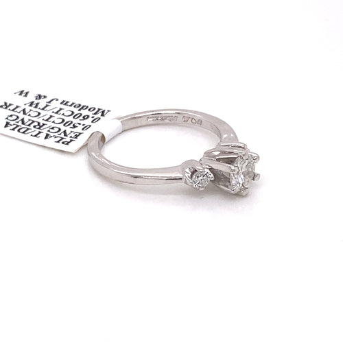 Platinum 0.60 CT Diamond Engagement Ring