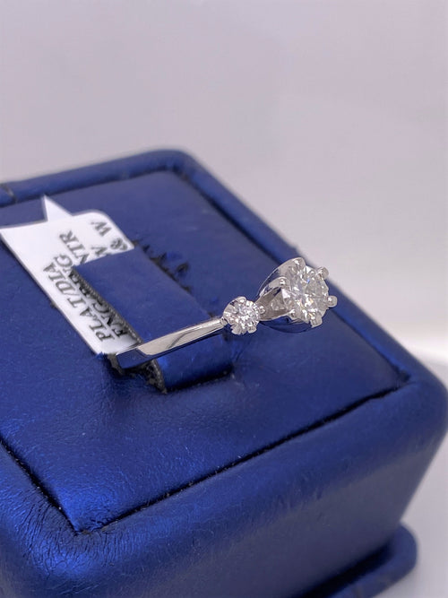 Platinum 0.60 CT Diamond Engagement Ring