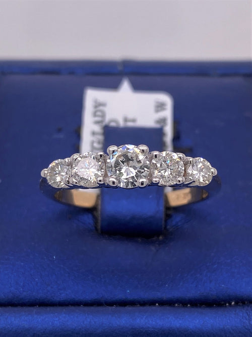 14k Yellow Gold 1.00 CT Diamond Ladies Band