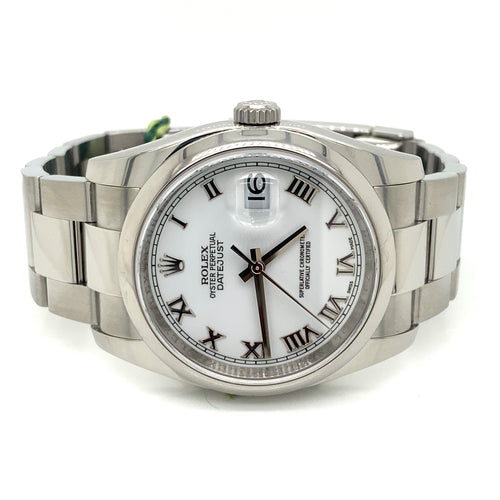 Pre-Owned Rolex Datejust Steel Oyster Automatic 36mm Watch, 116200 philadelphia