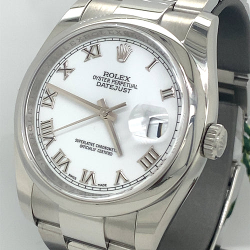 Pre-Owned Rolex Datejust Steel Oyster Automatic 36mm Watch, 116200 philadelphia