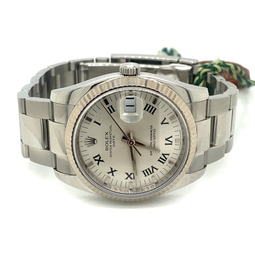 Pre-Owned Rolex Oyster Perpetual Date 34mm Steel Automatic Watch, 115234 philadelphia