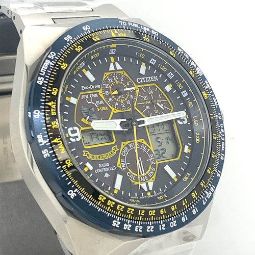 Citizen Promaster Skyhawk A-T Blue Angels 46mm Steel Chronograph, JY8128-56L