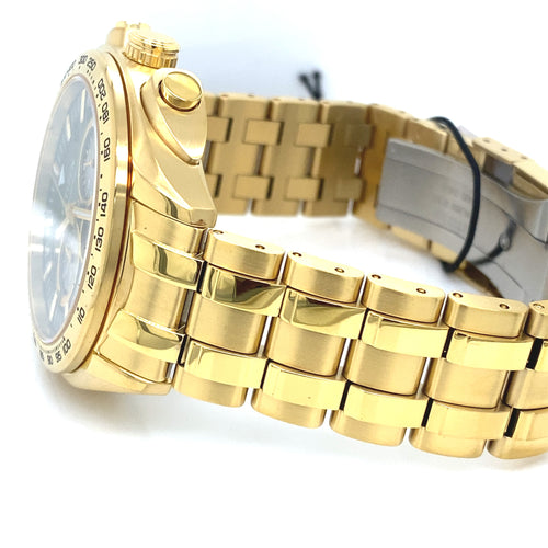 Citizen Carson Green Dial Gold Plated Seel 43mm Watch, CA4542-59X