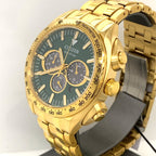 Citizen Carson Green Dial Gold Plated Seel 43mm Watch, CA4542-59X