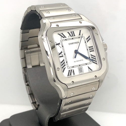 Cartier Santos De Cartier Large 39.8mm Steel Watch, WSSA0018