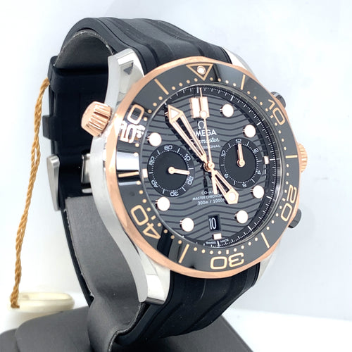 Omega Seamaster Diver 300 Co-Axil Master Steel & Gold 44mm Watch, 21022445101001
