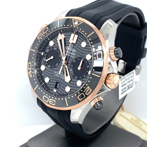Omega Seamaster Diver 300 Co-Axil Master Steel & Gold 44mm Watch, 21022445101001