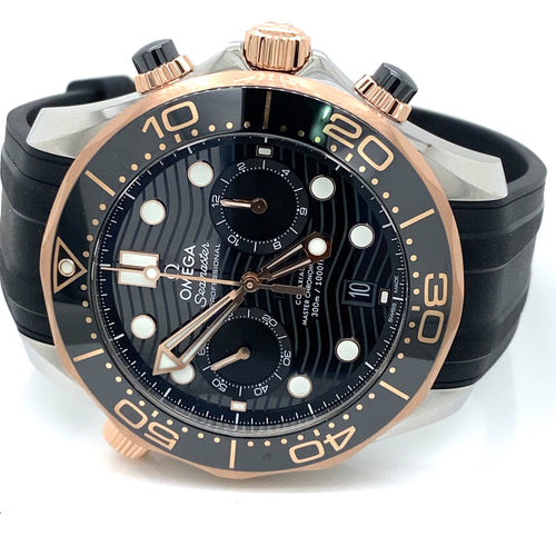 Omega Seamaster Diver 300 Co-Axil Master Steel & Gold 44mm Watch, 21022445101001