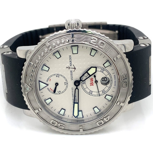 Ulysse Nardin Maxi Marine Diver Steel 40mm Watch, 263-51-7