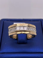 14k Yellow Gold 1.00 CT Diamond Men's Band