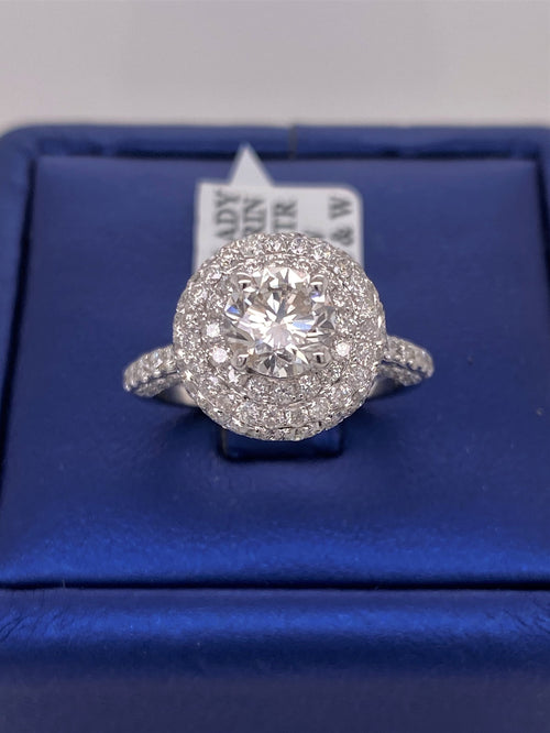 14k White Gold 2.00 CT Diamond Engagement Ring