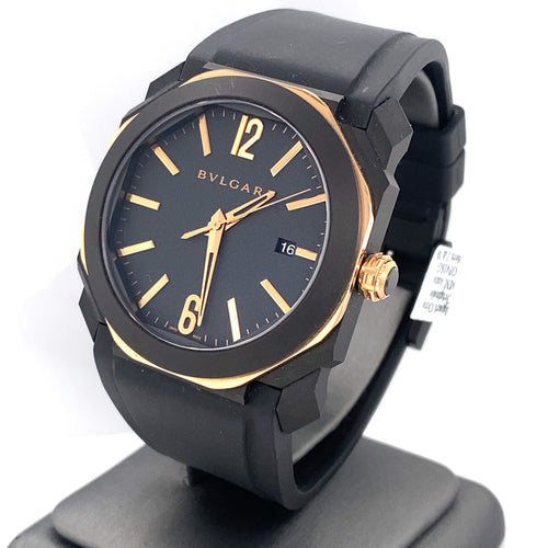 Bulgari Octo L'originale 41mm 18k Rose Gold & Titanium Automatic Watch BG0P41SG