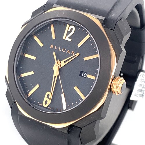 Bulgari Octo L'originale 41mm 18k Rose Gold & Titanium Automatic Watch BG0P41SG