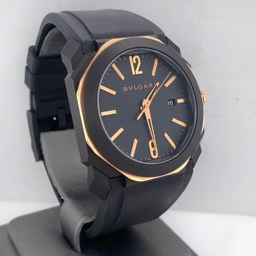 Bulgari Octo L'originale 41mm 18k Rose Gold & Titanium Automatic Watch BG0P41SG