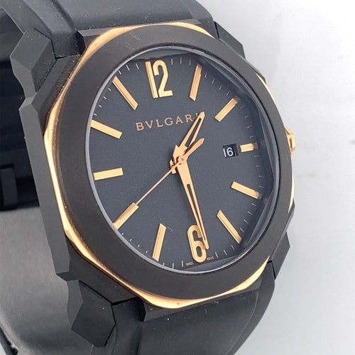 Bulgari Octo L'originale 41mm 18k Rose Gold & Titanium Automatic Watch BG0P41SG