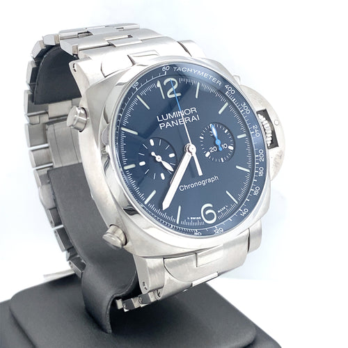 Panerai Luminor Chrono Steel Automatic 44m Watch, PAM01110