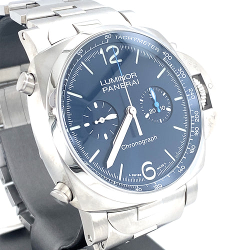 Panerai Luminor Chrono Steel Automatic 44m Watch, PAM01110