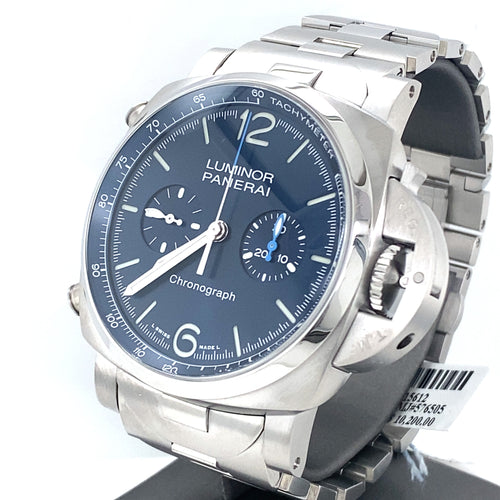 Panerai Luminor Chrono Steel Automatic 44m Watch, PAM01110