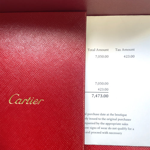 Authentic Cartier 18k White Gold Love Bracelet Small Model, 6 Diamonds, B6047717