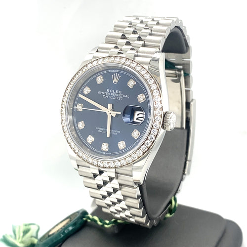 Pre-Owned Rolex Datejust Blue Dial,Steel & White Gold 36mm Watch,126284RBR philadelphia