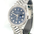 Pre-Owned Rolex Datejust Blue Dial,Steel & White Gold 36mm Watch,126284RBR philadelphia