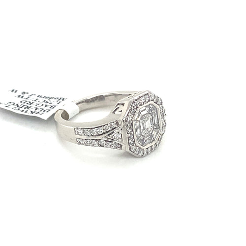 14k White Gold 1.75 CT Diamond Engagement Ring