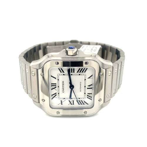 Cartier Santos De Cartier Medium 35.1mm Steel Watch, WSSA0029