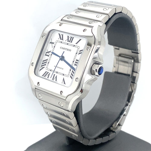 Cartier Santos De Cartier Medium 35.1mm Steel Watch, WSSA0029