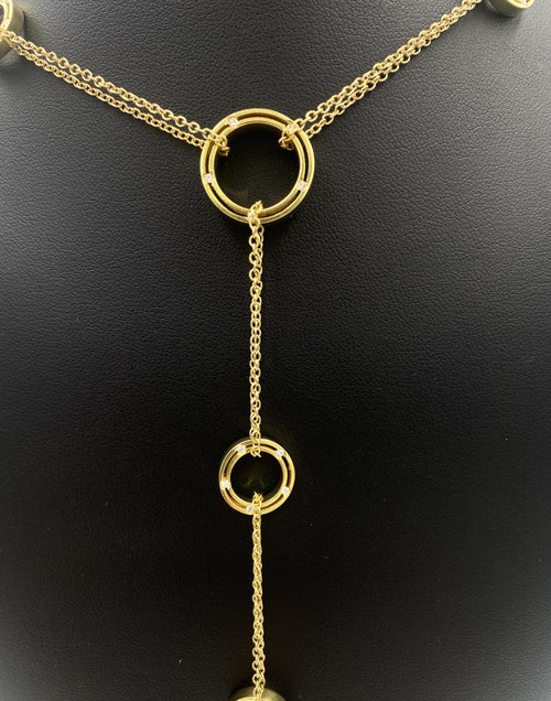 Damiani 18k Yellow Gold 0.52CT Diamond Necklace