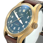 IWC Pilot's Automatic Spitfire 39mm Bronze Watch, Green Dial, IW326802