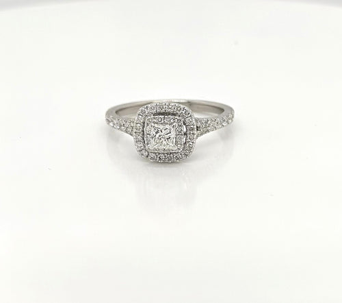 Neil Lane 14K White Gold 1.00 CT Diamond Princess Engagement Ring