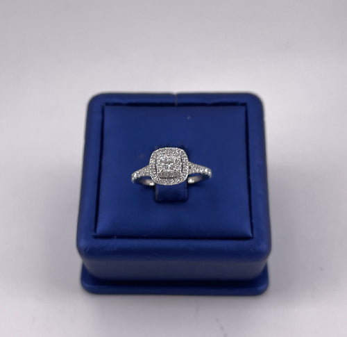 Neil Lane 14K White Gold 1.00 CT Diamond Princess Engagement Ring
