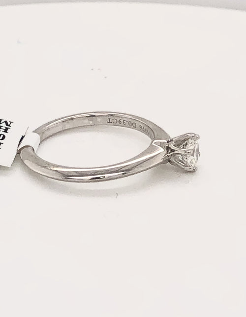 Tiffany & Co. Platinum 0.39 CT Diamond Engagement Ring H-Color, VS2-Clarity